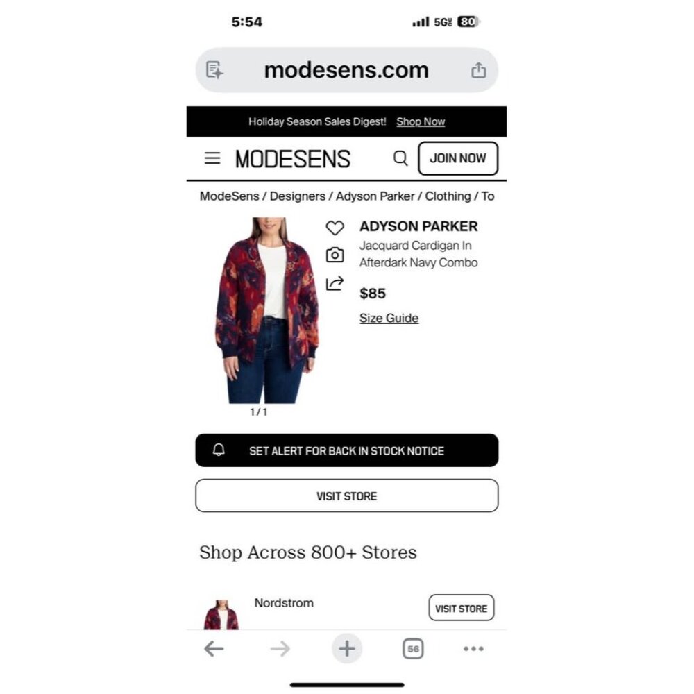 Nordstrom’s new with tags cardigan $85 retail large navy swirl asking 20$ sweate - Picture 4 of 6